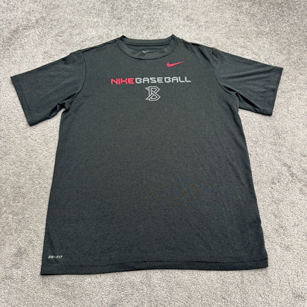 Nike Baseball Boras Classic Dri-Fit T-Shirt Mens XL Dark Gray Crew Graphic Tee